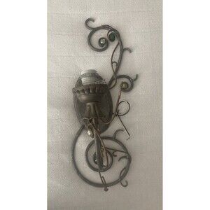 Art Deco Kitsch Metal Indoor/Dry Wall Mount Light Fixture 22” Unique Quirky Fun